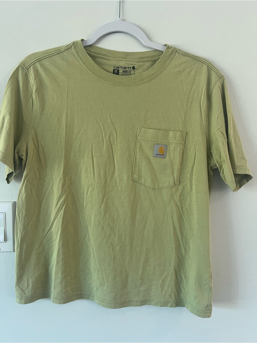 Carhartt Tencel Fiber Series Women’s XS Loose Fit Short Sleeve Green Workwear